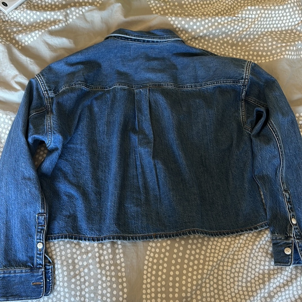 Madewell Blue Denim Button-Down Shirt - Picture 6 of 7